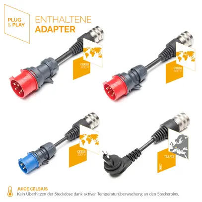 JUICE BOOSTER 3 air Swiss Traveller Set Wallbox & mobile Ladestation 