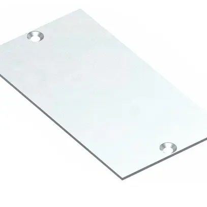 Plaque terminale pour canal ELBRO, aluminium, 110×60mm, avec vis 