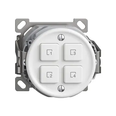 Pulsante scena AP 4 scene/4T WLAN Sdue Wiser bianco 