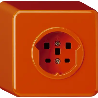 Prise AP basico T25 orange bornes à vis 