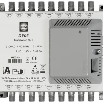 Commutateur (base) DY06 pour 6 membres d'alimentation int. 