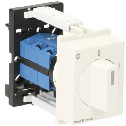 Interruttore rotativo AMD K&N, 10A/440V 0/3L, manopola grc, "0-1" 