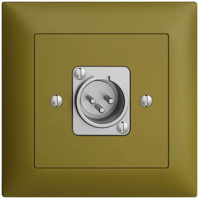 Prise ENC XLR avec fiche EDIZIOdue olive 