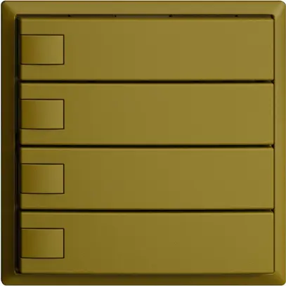Pulsante INC KNX 4×EDIZIOdue olive RGB senza LED 