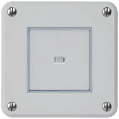 Contatto pulsante INC robusto IP55 grigio illuminato 