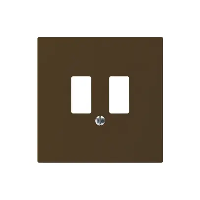 Plaque frontale kallysto pour prise USB brun 