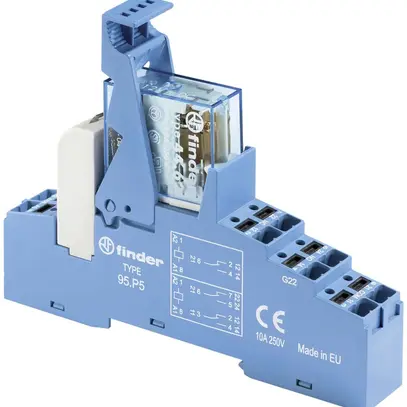 Relais de couplage AMD Finder 48.P6, 1W 16A AgNi, 24VDC, bornes Push-In 