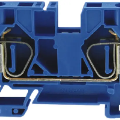 Borne de passage joignable WZ 1.5…10mm² 60A 600V ressort 2×1 rail DIN 35mm bl 