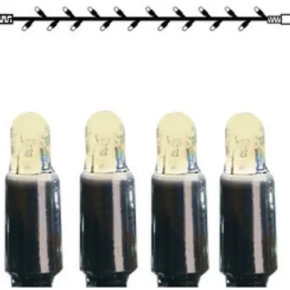 Ghirlanda luminosa System LED Extra, 3m, nero, 4W, 30 LED, bianco caldo 