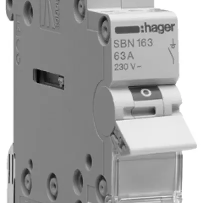 Interrupteur AMD Hager 100A 230V 1 fermeur 0 ouvreur 0 inverseur 1UM 