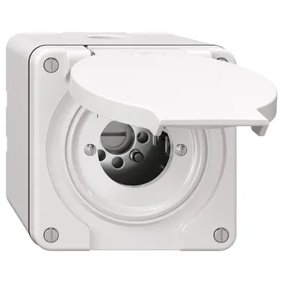 Contact pivotant NAP NEVO, sans cylindre, KS, 1->0<-2, blanc 