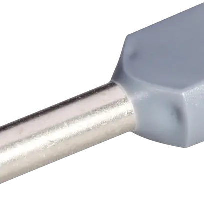 Capocorda doppio isolato 2× 2.5mm²/12mm grigio 