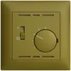 Kit di copertura ENC p.termostato EDIZIOdue, c.interruttore, 88×88mm, olive 