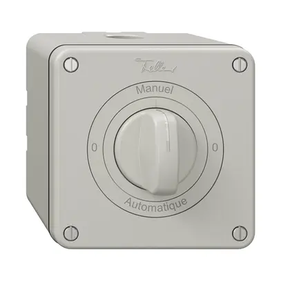 Interrupteur rotatif NAP NEVO, 2/1 L, a.manette, KS, 0-Manuel-0-Automatique, grc 