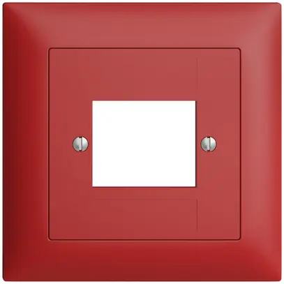 Kit frontale EDIZIOdue berry 88×88mm 4×RJ45 