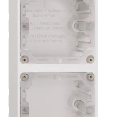 Intestazione NAP Feller NEVO, 2×1, per apparecchi N.CO, bianco 