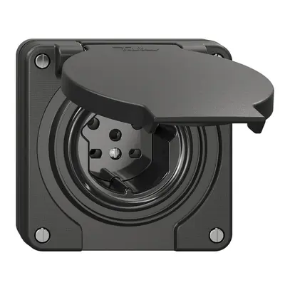 Prise NUP NEVO, 1×T15, IP21, noir 