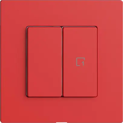 Interruttore 1K/2T scena Edue Wiser berry 