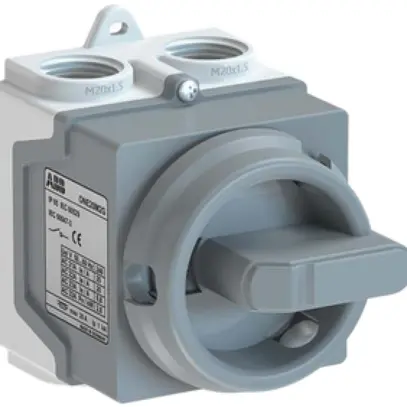 Interrupteur de sécurité AP ABB, 3P 20A 400V plastique poignée gris 