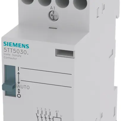 Contacteur de puissance Siemens SENTRON INSTA 5TT5 24VAC, 2F 25A, 0/1/auto 