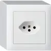 Presa AP kallysto T13 bianco con protezione bambini 