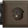 Prise INC T25 16A coffee 53mm EDIZIOdue bornes enf.. 