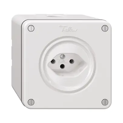 Presa NAPU NEVO, 1×T13, bianco 