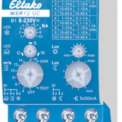 Relais sensoriel multifonc.AMD Eltako 8…230VUC, MSR12 