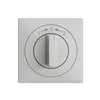 Kit frontale EDIZIOdue 1->0<-2 grigio chiaro 60×60mm per pulsante girevole 