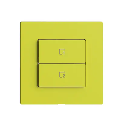 Comando per pulsante scena 2 scene vert./2T Edue Wiser lemon 