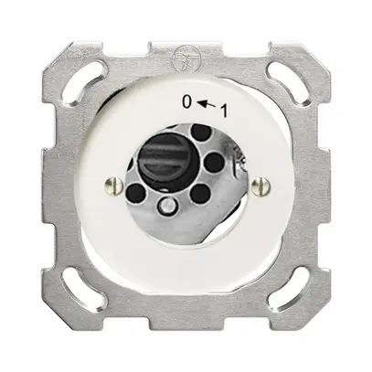 Contact pivotant ENC 0<-1/2P blanc pour serrure de sûr. sans cyl. 