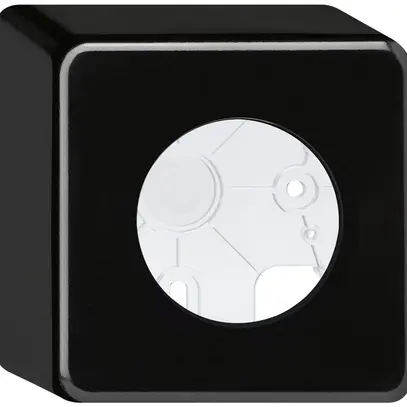 Boîtier AP basico noir h=54mm Ø43mm 