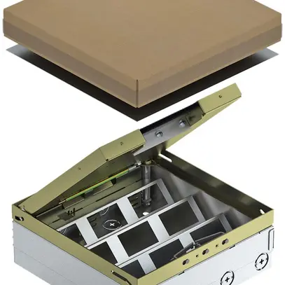 Boîte de sol Bettermann UDHOME9 pour 9 FLF avec réglette à brosse 