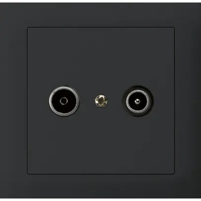 Presa di passaggio INS kallysto TV-R 23dB nero 