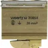 Borne de terre joignable Woertz 10…35mm² raccordement à vis 2×1 barre G 