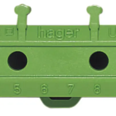 Socle Hager pour bornes PE vert/jaune 