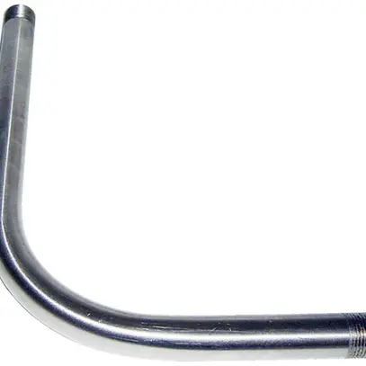 Coude avec filet acier inox. M25 