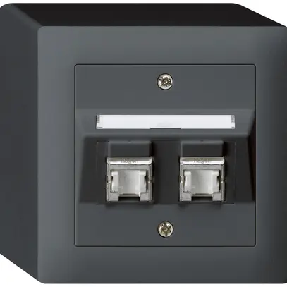 Presa AP kallysto cat.6 2RJ45/s antracite 
