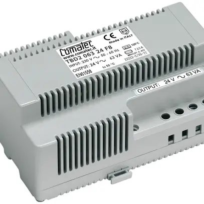 Trasformatore di isolamento AMD Comatec TBD2, IN: 230VAC, OUT: 24VAC/63VA, 8UM 