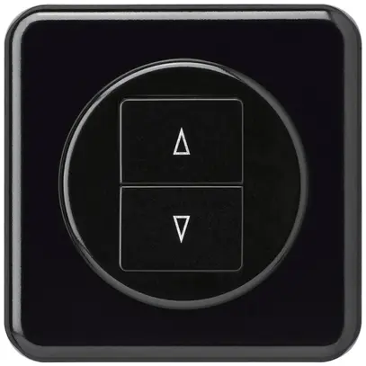 Kit front. INC basico nero 86×86mm per interr. per tapp.doppio 