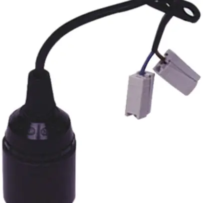 Baustellenfassung E27 250V mit Anschlusskabel, WAGO-2L 