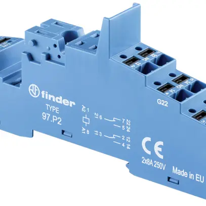 Zoccolo Finder 97.P2 per relè 46.52 