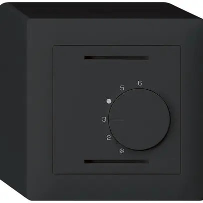 Termostato ambiente AP kallysto nero senza interruttore 