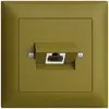 Presa INC 1×RJ45/s 4P ITplus EDIZIOdue olive 