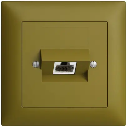 Presa INC 1×RJ45/s 4P ITplus EDIZIOdue olive 