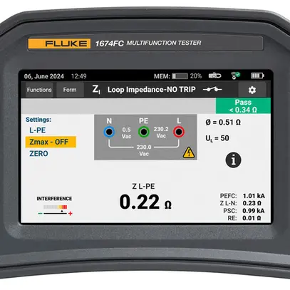 Testeur d'installation Fluke 1674FC CH/1630 