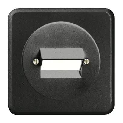 UP-Frontset FH 2×RJ45 schwarz ITplus 