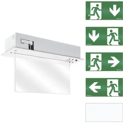 Luminaire de secours ESYLUX SLD EL LED IR 230V 3W IP40 3h bc dans le plafond 