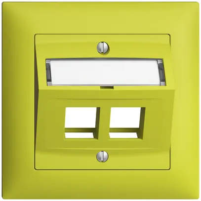 Kit montaggio INC Edue FMI, con cappa di uscita obliqua, per 2×Keystone, lemon 