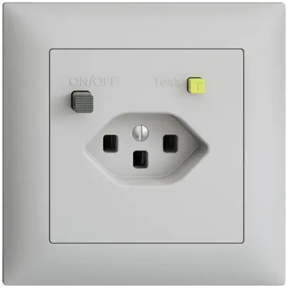 Presa INC EDIZIOdue T23 FI 30mA FMI, grigio chiaro 